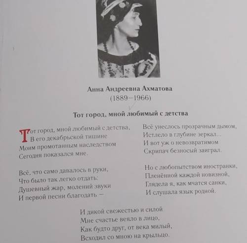 анализ стихотворения Ахматова Тот город, мной любимый с детства1 тема стихотворения2 характеристик