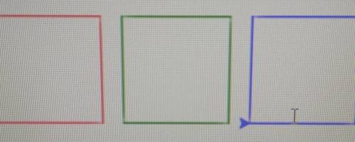 (python turtle) Напишите программу с функций def, которая рисует триквадрата разных цветов, как на э