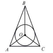 Точка O — центр кола, вписаного в трикутник ABC. Знайдіть кут BAO, якщо )