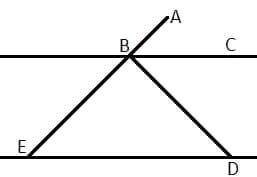 Задание 1 В равнобедренном треугольнике биссектрисы двух углов при пересечении образуют угол 100°. О