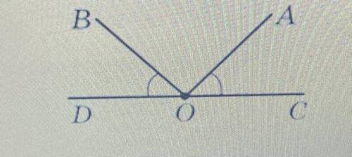 3. На рисунке угол АОС равен углу BOD. Какими должны быть эти углы, чтобы угол BOA был прямым?