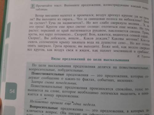 Прочитайте текст. Выпишите предложения, иллюстрирующие каждый пункт таблицы.