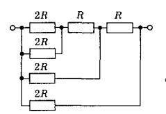 Определить общее сопротивление схемы, изображенной на рисунке, если R = 6,3 Ом