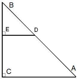 Дано: ΔBDE∼ΔBAC, BC= 30, DE= 4, AC= 8. Найти: EB= .