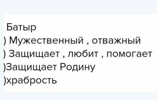 *Познание* Составь синквейн со словами: хан, бий, батыр.