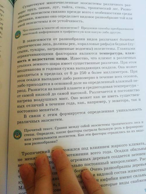 Что сказано в тексте об экосистеме? Предложи преобразования текстовой информации в графическую или к