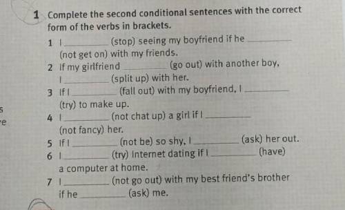 1 Complete the second conditional sentences with the correct form of the verbs in brackets.1(stop) s