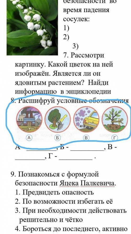 Расшифруй условные обозначения​