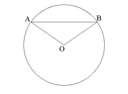 Вычисли углы треугольника AOB, если ∪AnB= 40°, O — центр окружности. ∢ ABO=  ∢ BAO=  ∢ AOB=
