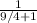 \frac{1}{9/4+1}