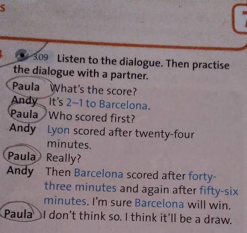 Listen to the dialogue. Then practise the dialogue with a partner.​