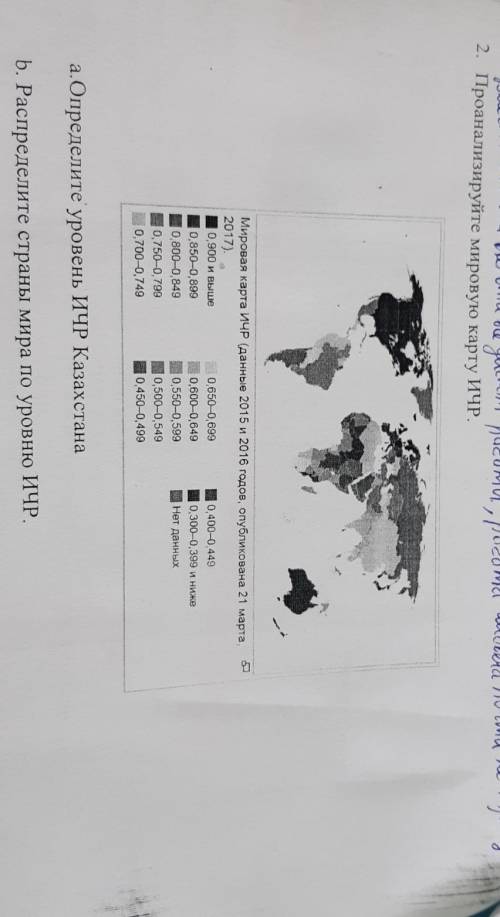 Мировая карта ичP (данные 2015 и 2016 годов, опубликована 21 марта 2017).0,900 и выше0,650-0,6990,40