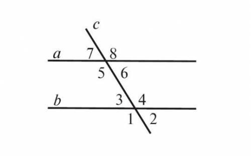 1. За рисунком 1 визначте, чи паралельні прямі аib, якщо: a)кут5 =куту35 , кут втричі більший,ніж ку