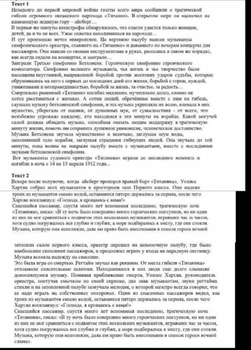 1. Определите цель текстов 2. Определите целевую аудиторию текстов3. Определите стили текстов.4. При