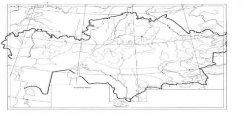 Нанесите на контурную карту Казахстана, основные районы концентрации угля, нефти, медной, железной р