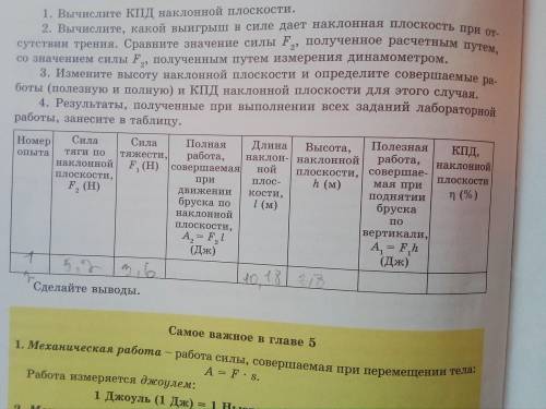 Лабораторная работа №10 . Тема: определение работы, совершаемая при равномерном поднятии тела .опред