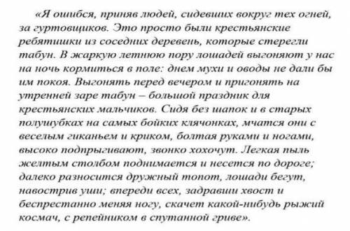 3. Прочитайте отрывок из произведения И.С. Тургенева «Бежин лу». Выпишите художественные средства, о