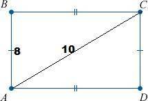 Знайти площу прямокутника якщо його ширина 8 см а діагональ 10 см