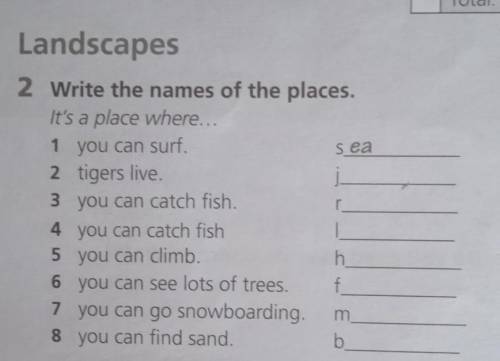 2 Write the names of the places.  ​