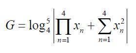 Решить функциюгде xn={0.59; 0.55; 1; 1}