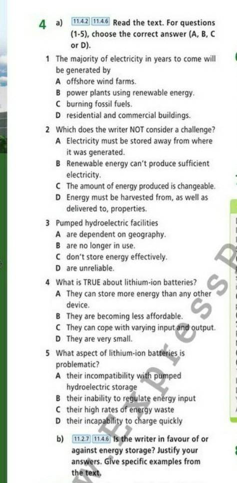 1142 (1146 read the text. for questions (1-5), choose the correct answer (a, b, c or d). 1 the major