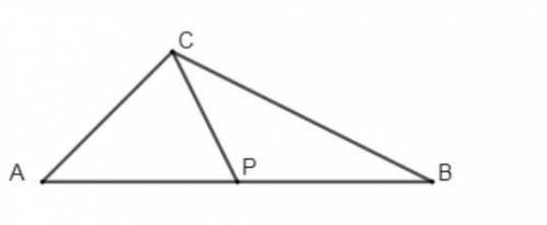 Медиана СР треугольника АВС, приведенная ниже, равна 17. АВ=30 и АС =8. Найдите площади следующих тр