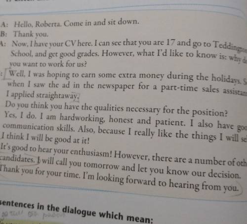 8.3.5.1 6In pairs, write a similar interview and/or act it out infront of the class. Use the dialogu