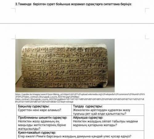 3. Төменде берілген сурет бойынша жорамал сұрақтарға сипаттама беріңіз: httraciyorder ing/search? sh