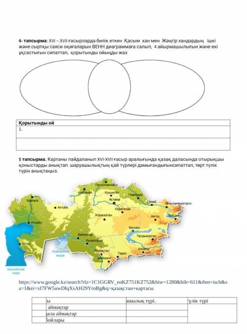 Қазақ тарихы 4 четверт 6 клас