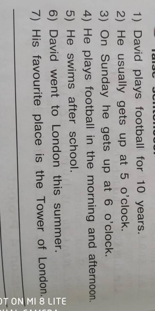 1 Progress Check 7Listen and write T for true and F forfalse sentences.1) David plays football for 1