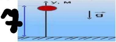 7) Кинетическая энергия мяча при ударе о землю 32 Дж. g = 10 Н / кг) Если скорость мяча 8 м / с, как