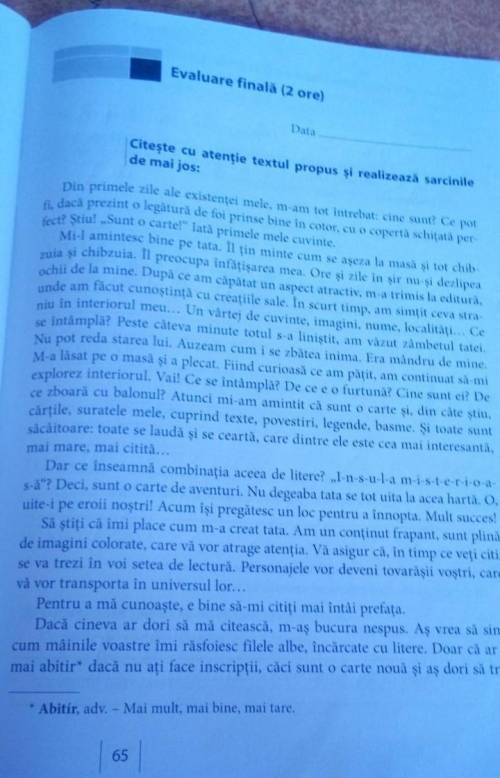 Alcătuieşte in 8 enunturi un cuvant inainte din numele autorului.​