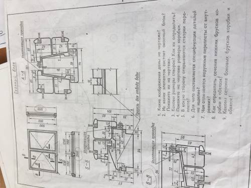 Составить спецификацию деталей на изготовление оконного блока