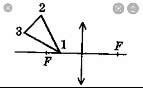 Постройте изображение данного предмета в линзе .Какое это изображение?