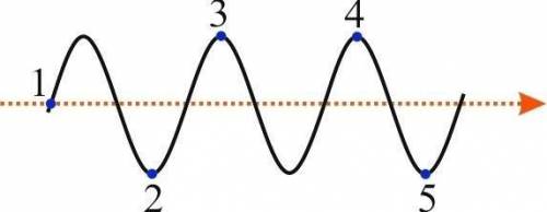 помагите хоть с этим Расстояние между какими двумя точками соответствует двум длинам волн?
