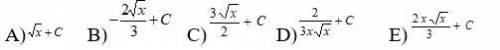 F(x)√x Найдите общий вид первообразных для функции