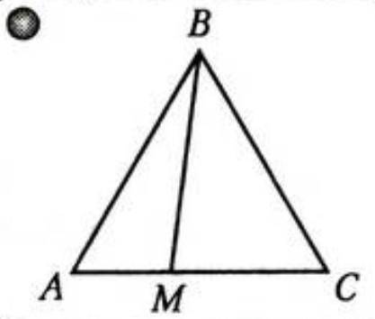 Дан равносторонний треугольник АВС. На стороне АС взята такая точка М такая, что сумма периметров тр