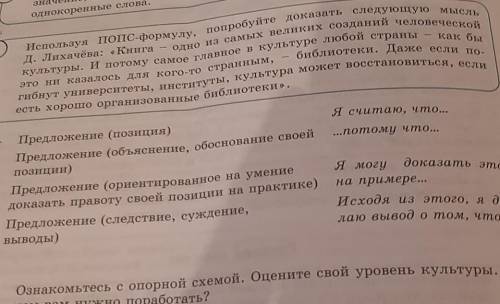 Используя попC-формулу, попробуйте доказать следующую мысль Д. Лихачёва: «Книга одно из самых велики