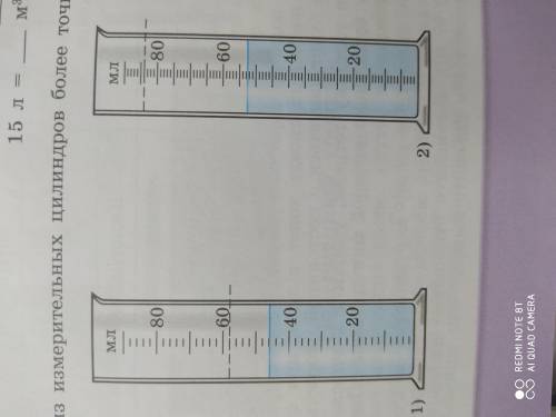 Какой из измерительных цилиндров более точный и почему? ( )