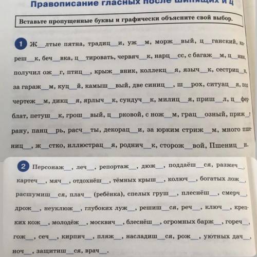 Русский язык полностью. 1 и 2 упражнение
