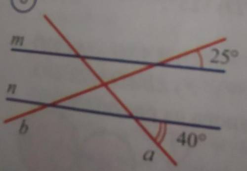 Найдите угол между прямыми а и в на рисунке 8 если прямые м и н параллельны очень нужна