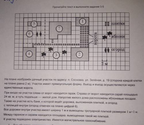 1. Для объектов указанных в таблице определите каким цифрами таня обозначение на плане заполните таб