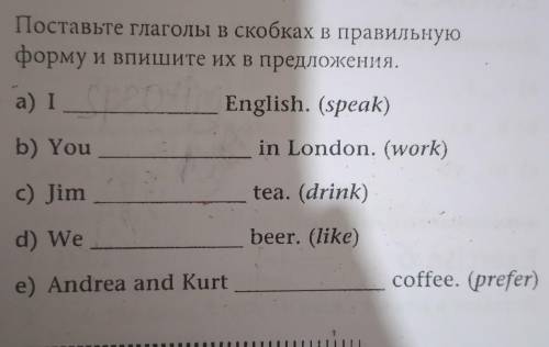Поставьте глаголы в скобках в правильную форму и впишите их в предложения