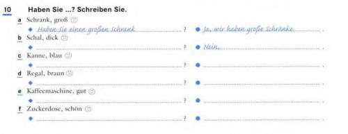 Übung 10. Haben Sie ... ? Schreiben Sie.