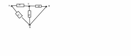 Найти общее сопротивление цепи между точками а и б если r1=1.8 Ом r2=2 Ом r3= 3 Ом r4=6 Ом