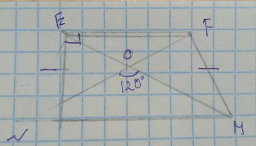 ) Дано: NEFM - трапеция (прямоугольная) Угол NEM=90°Угол EFN =90°Найти :Все углы