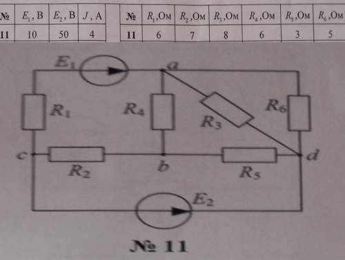 ЭЛЕКТРОТЕХНИКА Надо решить по 1 и 2 закону Кирхгофа (методом контурных токов)