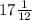 17\frac{1}{12}