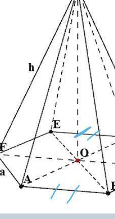 Имеется ли параллельные грани у правильной шестиугольной пирамиды. ответ обоснуйте