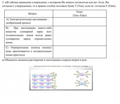 2. а)В таблице приведены утверждения, с которыми Вы можете согласиться или нет. Если Вы согласны с у